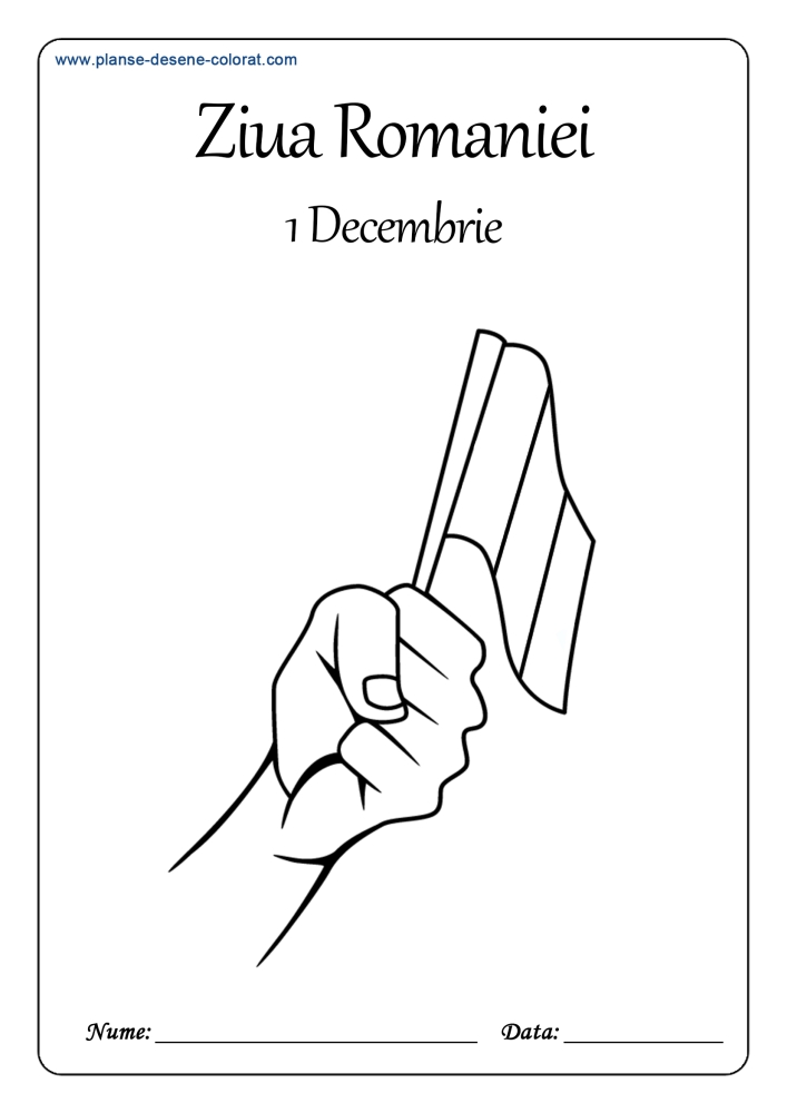 planse de colorat ziua romaniei